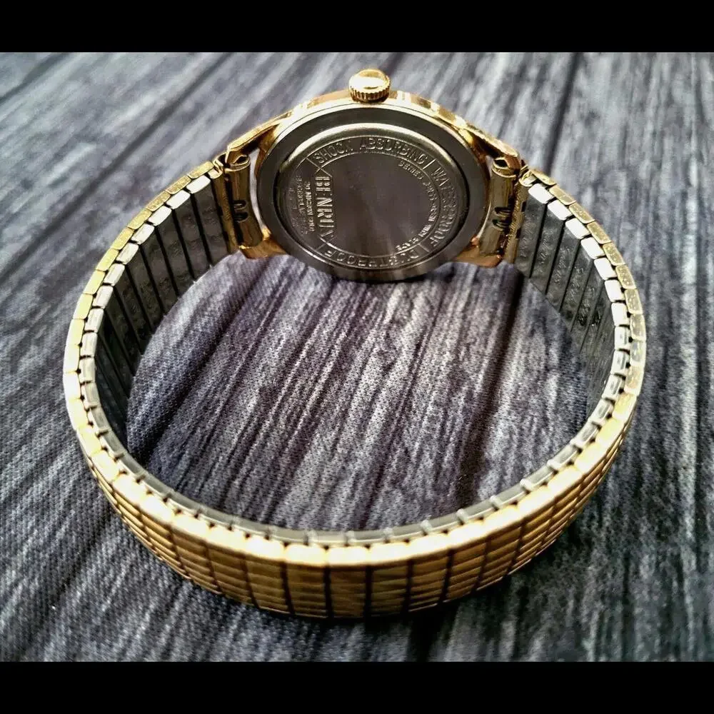 Rare Cond Vintage‎ Benrus 20 Micron Gold Manual Mens Watch